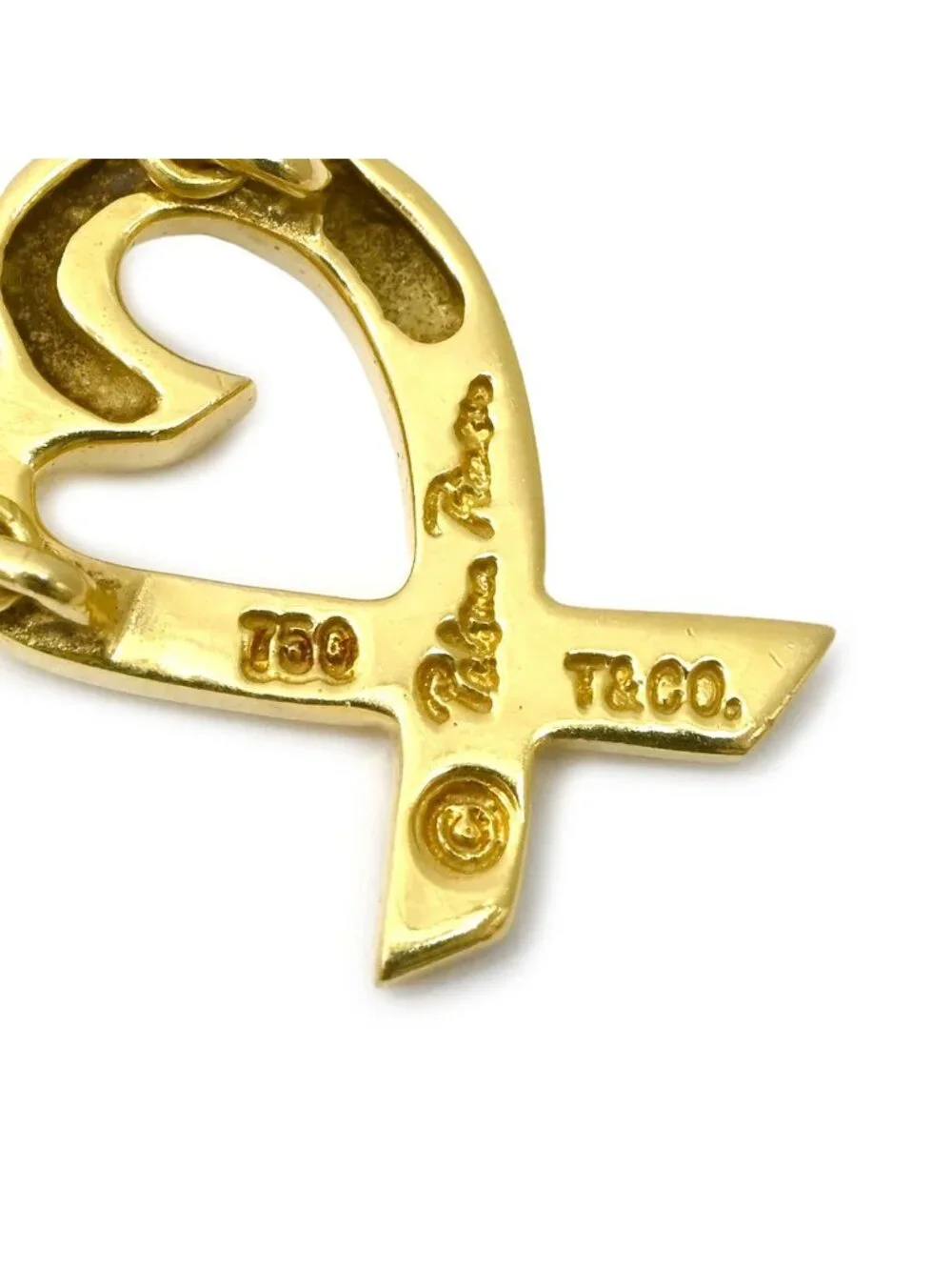 Tiffany & Co Necklace Loving Heart Yellow Gold YG T& Paloma Picasso